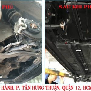 phủ gầm ô tô chống ồn